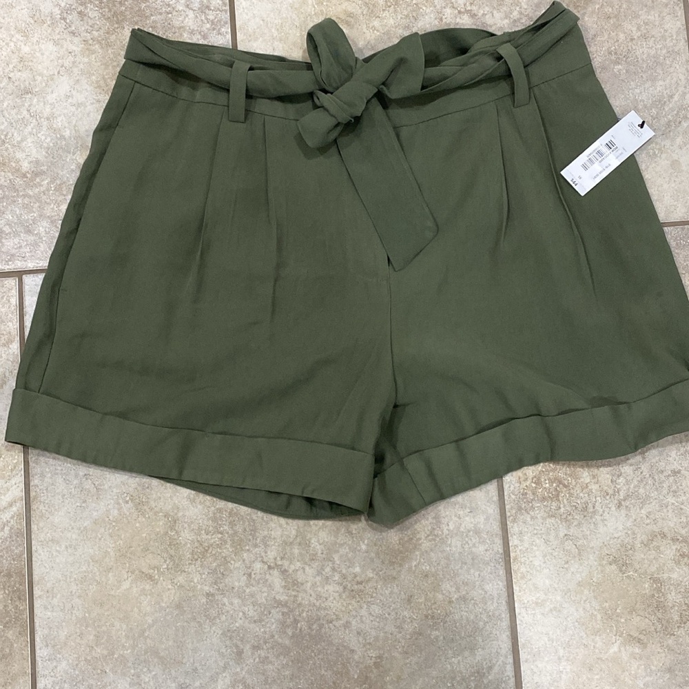Olive Green Women's Shorts